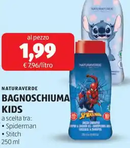 ALDI Naturaverde bagnoschiuma kids offerta