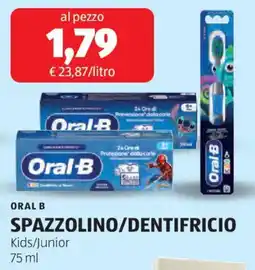 ALDI Oral b spazzolino/dentifricio offerta