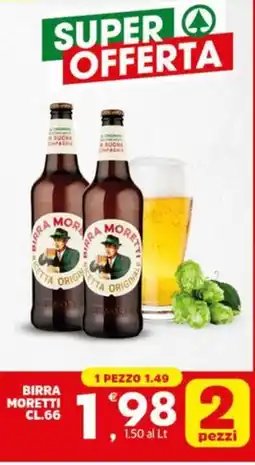 Despar Birra MORETTI offerta