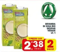 Despar Bevanda di soia bio DESPAR VEGGIE offerta