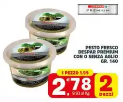 Despar Pesto fresco despar premium con o senza aglio offerta