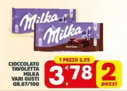 Despar Cioccolato tavoletta MILKA offerta