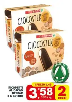 Despar Ricoperti al cacao DESPAR offerta