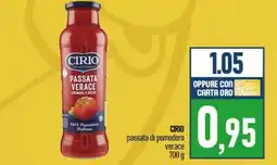 Ciro Amodio CIRIO passata di pomodoro verace offerta