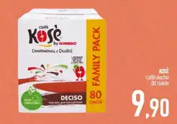 Ciro Amodio KOSÈ caffè deciso 80 cialde offerta