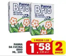 Despar Panna da cucina brio offerta
