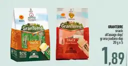Ciro Amodio GRANTERRE snack all'asiago dop/ grana padano dop offerta