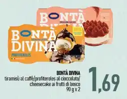 Ciro Amodio Bontà divina tiramisù al caffè/profiteroles al cioccolato/ cheesecake ai frutti di bosco offerta