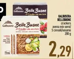 Ciro Amodio GALBUSERA Bellebuone crackers avena mix semi/ 5 cereali/sesamo offerta