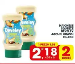 Despar Maionese squeeze develey -60% di grassi offerta