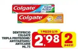 Despar Dentifricio colgate tripla protezione/ antitartaro/ anticarie offerta