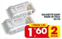 Despar Salviette baby made in italy 80 pz offerta