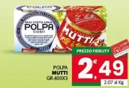 Despar Polpa MUTTI offerta