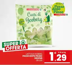 Despar Lattuga iceberg PASSO DOPO PASSO DESPAR offerta
