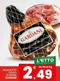 Despar Prosciutto crudo di parma gardani offerta