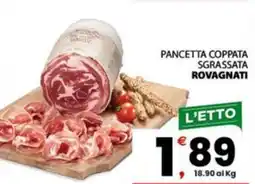 Despar Pancetta coppata sgrassata ROVAGNATI offerta