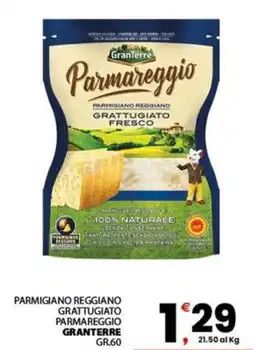Despar Parmigiano reggiano grattugiato parmareggio GRANTERRE offerta