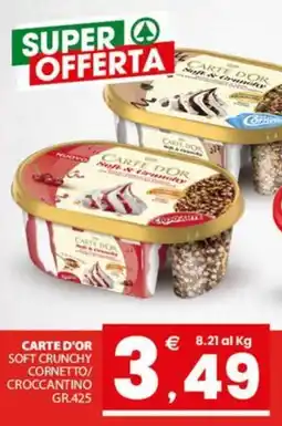Despar Carte d'or soft crunchy cornetto/ croccantino offerta