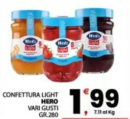 Despar Confettura light HERO offerta