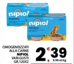 Despar Omogeneizzati alla carne NIPIOL offerta