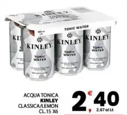 Despar Acqua tonica kinley classica/lemon offerta
