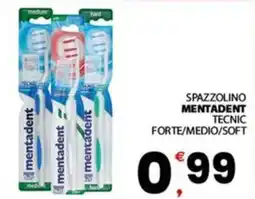 Despar Spazzolino mentadent tecnic forte/medio/soft offerta