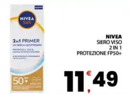 Despar Nivea siero viso 2 in 1 protezione fp50+ offerta