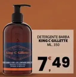 Despar Detergente barba KING C GILLETTE offerta