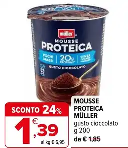 Iperal Mousse proteica MÜLLER offerta