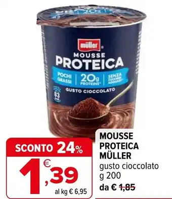 Iperal Mousse proteica MÜLLER offerta