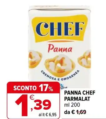 Iperal Panna chef PARMALAT offerta
