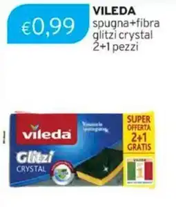 Sirene Blu VILEDA spugna+fibra glitzi crystal offerta