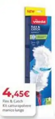 Sirene Blu Vileda Flex & Catch Kit catturapolvere manico lungo offerta