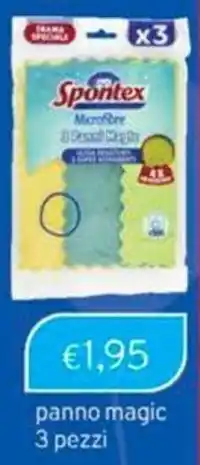 Sirene Blu Spontex panno magic 3 pezzi offerta