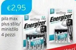 Sirene Blu Energizer pila max plus stilo/ ministilo offerta