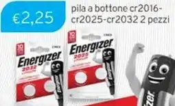 Sirene Blu Energizer pila a bottone cr2016-cr2025-cr2032 offerta