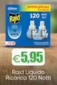 Sirene Blu Raid Liquido Ricarica 120 Notti offerta