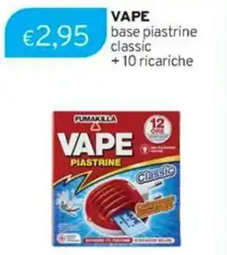 Sirene Blu VAPE base piastrine classic +10 ricariche offerta