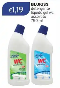 Sirene Blu BLUKISS detergente liquido gel wc offerta