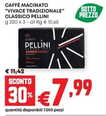 Caffè macinato "vivace tradizionale" classico PELLINI