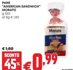 Pam Pane "american sandwich" MORATO offerta
