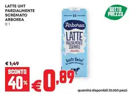 Pam Latte uht parzialmente scremato ARBOREA offerta