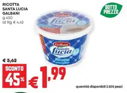 Pam Ricotta santa lucia GALBANI offerta