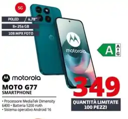 Comet motorola MOTO G77 SMARTPHONE offerta
