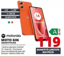 Comet motorola MOTO G06 SMARTPHONE offerta
