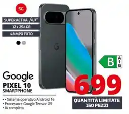 Comet Google pixel 10 smartphone offerta