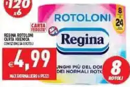 Iperfamily Regina rotoloni carta igienica offerta