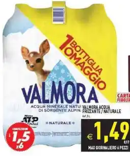 Iperfamily Valmora acqua minerale/ naturale offerta