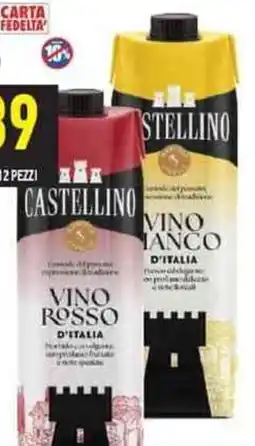 Iperfamily Castellino vino bianco/rosso offerta