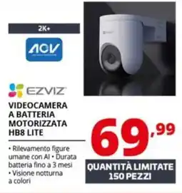 Comet EZVIZ VIDEOCAMERA A BATTERIA MOTORIZZATA HB8 LITE offerta